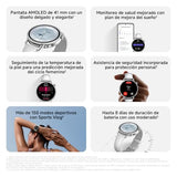XIAOMI Watch S4 41mm, Smartwatch, Diámetro de 41 mm, Cuerpo Ultraligero de 32g, Pronóstico Menstrual, 150+ Modos Deportivos, Funciones de Seguridad, HyperOS 3, Correa milanesa (Dorado)