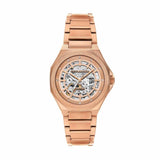 Armani Exchange Orologio da Donna, Movimento automatico a tre lancette e cassa da 36 mm con cinturino in Acciaio inossidabile, Tono Oro