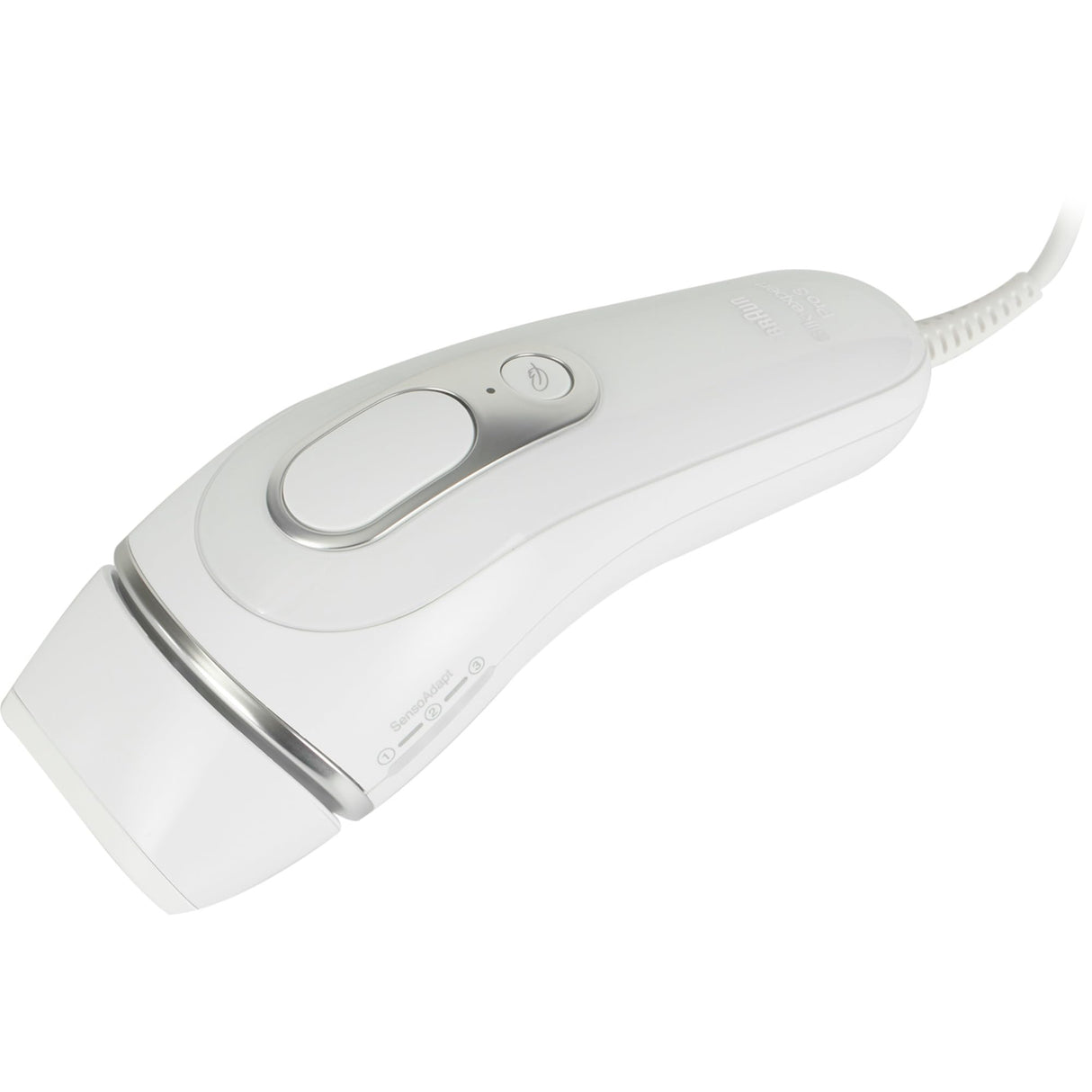 Braun Silk·expert Pro 3 PL3122 - Depiladora con pulsos de luz, depilación semidefinitiva, alternativa al láser, bolsa, maquinilla de afeitar Venus, 2 cabezales, color blanco/plateado