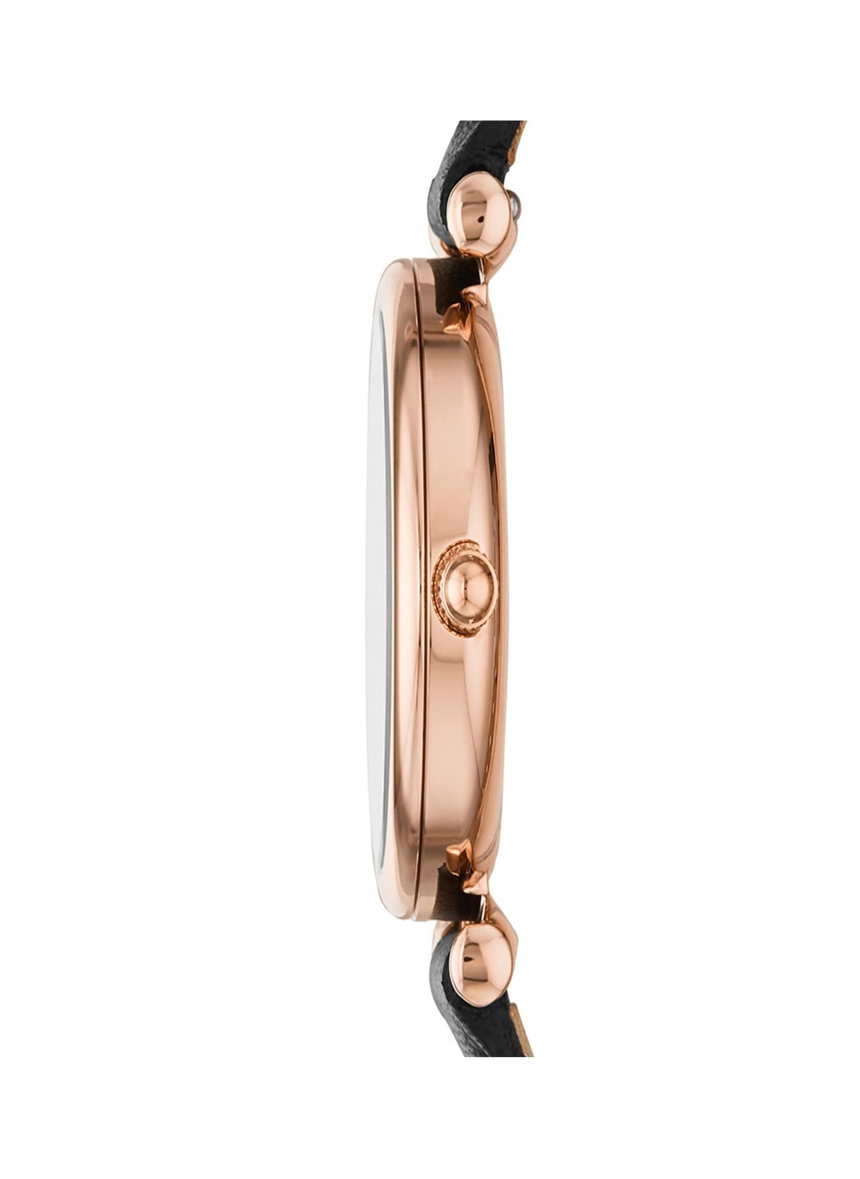 Fossil Carlie Reloj para mujer, movimiento de cuarzo con correa de acero o piel, Negro, 28MM
