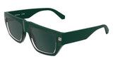 CALVIN KLEIN JEANS CKJ25619S Sunglasses, Green, Talla única Unisex Adulto