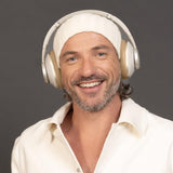 DeeBee DB-Pulse-GLC Auriculares Bluetooth Circumaurales, Cancelación Activa de Ruido, 40 Horas de Autonomía, 5 Micrófonos, Negro, con Almohadilla Intercambiable