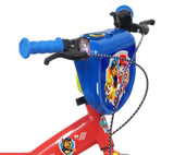 Vélo ATLAS 16 Bicicleta Infantil Pulgadas, Pat, Equipada con 2 Frenos, bidón/portabidón Guardabarros, Placa Frontal, estabilizadores extraíbles + Casco Patrulla Canina Incluido, Niños, Rojo