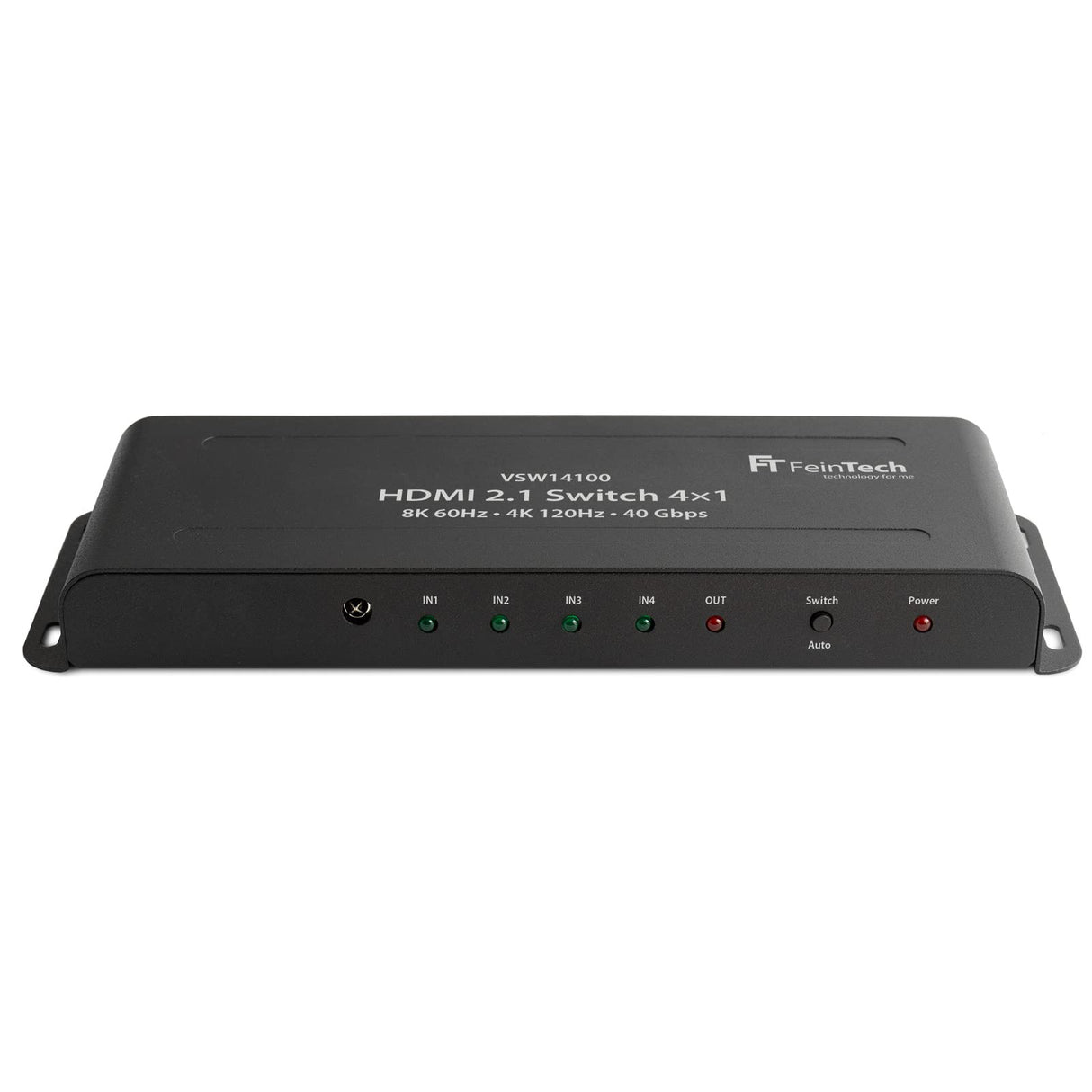 FeinTech VSW14100 HDMI 2.1 Switch 4K 120Hz Ultra HD 4x1 Conmutador automático 8K 4 en 1 Salida para Xbox PS5 TV Monitor HDR VRR 40 Gbps