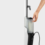 Kärcher Limpiadora de vapor SC 2 Upright, calentamiento: 30s, rendimiento: aprox. 50m², depósito: 0,4l, potencia: 1600W, con boquilla EasyFix, paño microfibra y cartucho descalcificador