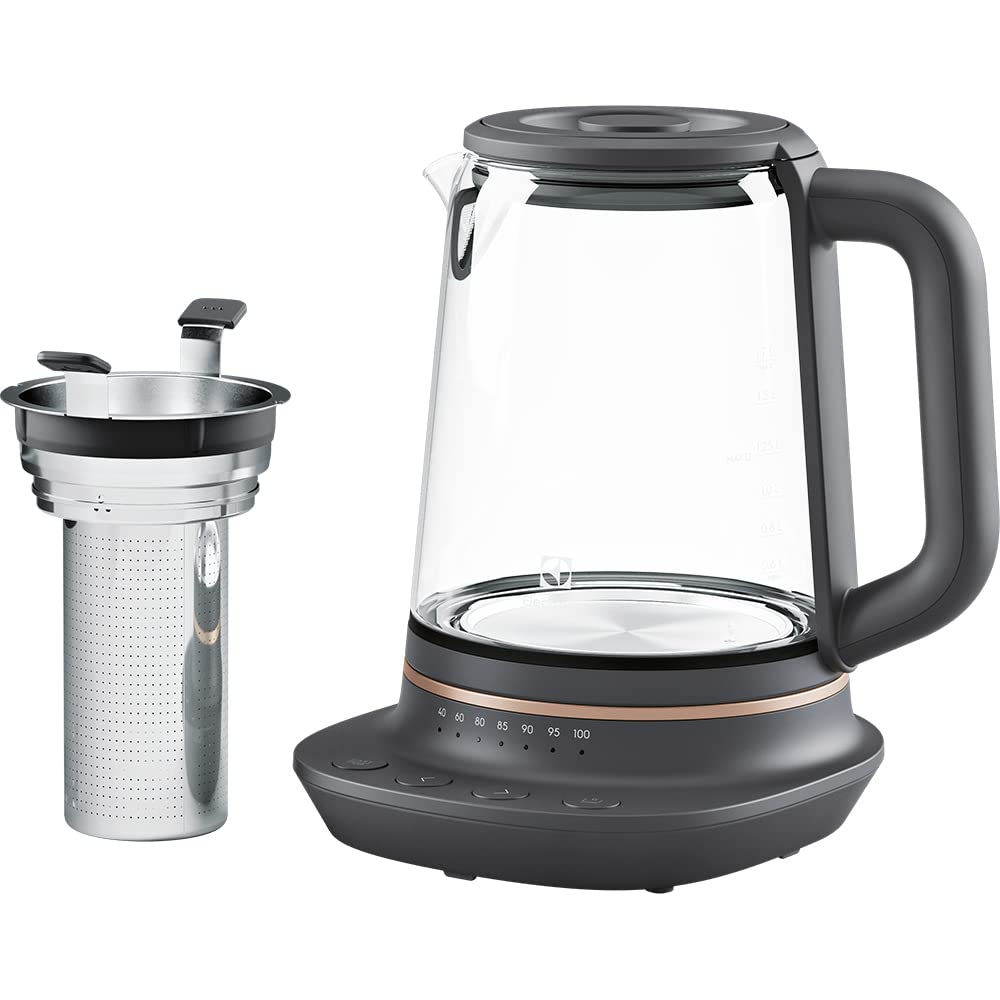 Electrolux 910 003 588 E7GK1-8BP Tetera, 1.7 camas, Negro, Cobre