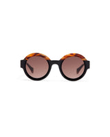 GIGI STUDIOS - Gafas de sol Redondas color Negro - Mujer - LAURA 6454/12