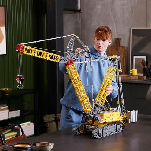 LEGO 42146 Technic Set Grúa sobre Oruga Liebherr LR 13000, Construye el Vehículo teledirigido definitivo con Control+ App, Sistema de Cabestrante y Brazo Extensible, Gran Set de Maqueta para Adultos