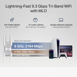 TP-Link RE655BE - Repetidor Wi-Fi 7 de Tres Bandas BE9300, hasta 5764 Mbps (6 GHz) + 2882 Mbps (5 GHz) + 688 Mbps (2,4 GHz), EasyMesh, 1 Puerto LAN de 2,5 Gigabit, 4 Antenas externas, WPAA