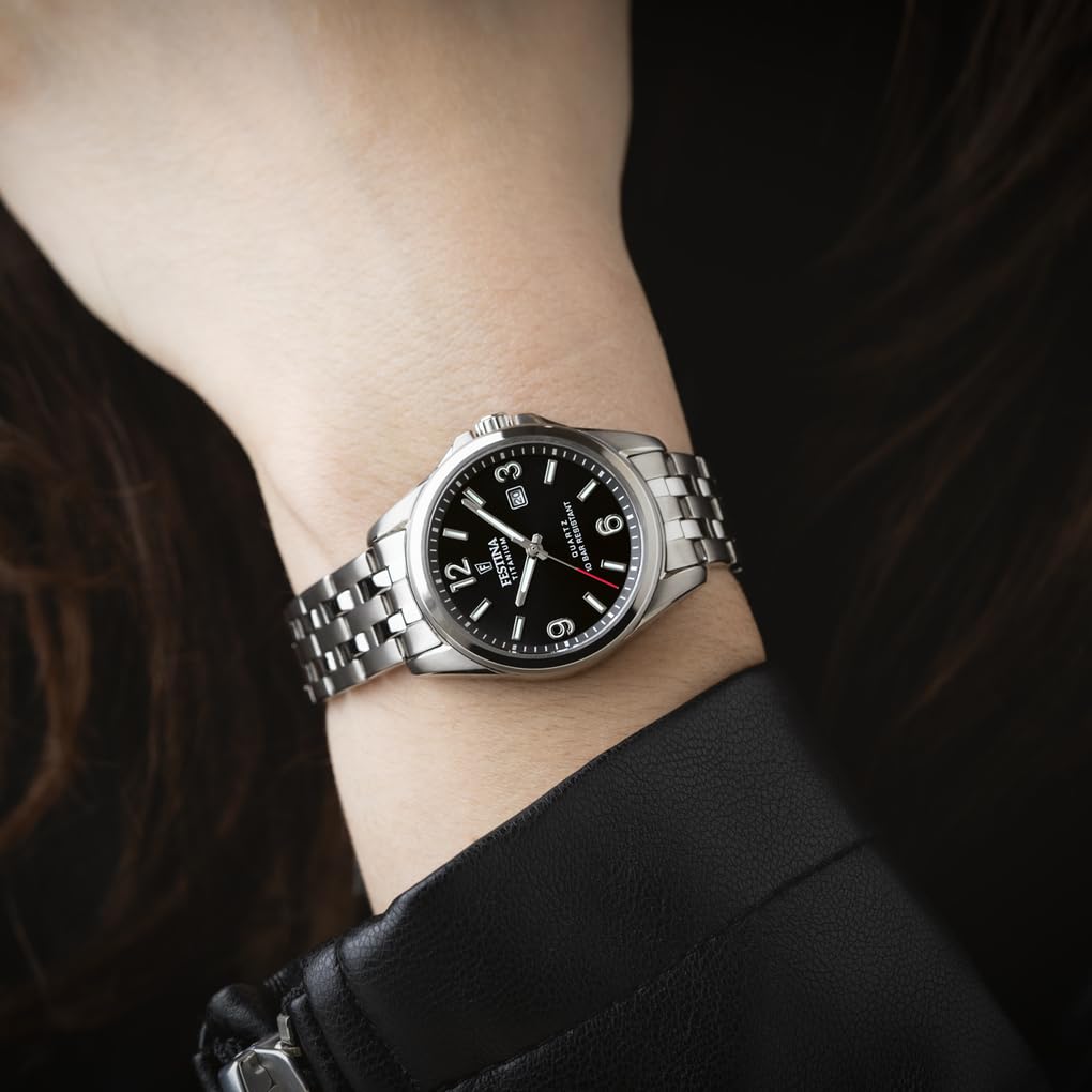 Festina Reloj Mujer F20697/3 Titanium Caja de Titanio Plateado Correa de Titanio Gris