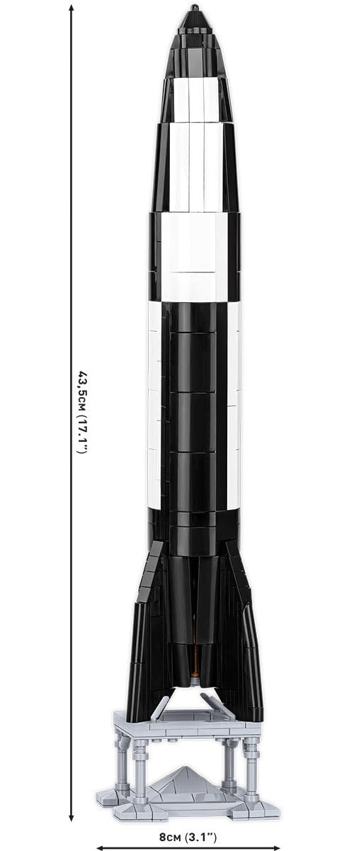 COBI V2 Cohete & Transporter – Edición Executive – Juego de Bloques de sujeción Compuesto por 1191 Elementos de construcción – Artículo nº 3120 – Compatible con Bloques de sujeción de Otros