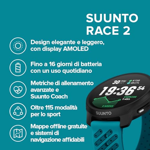 SUUNTO Race 2 Wave Blue
