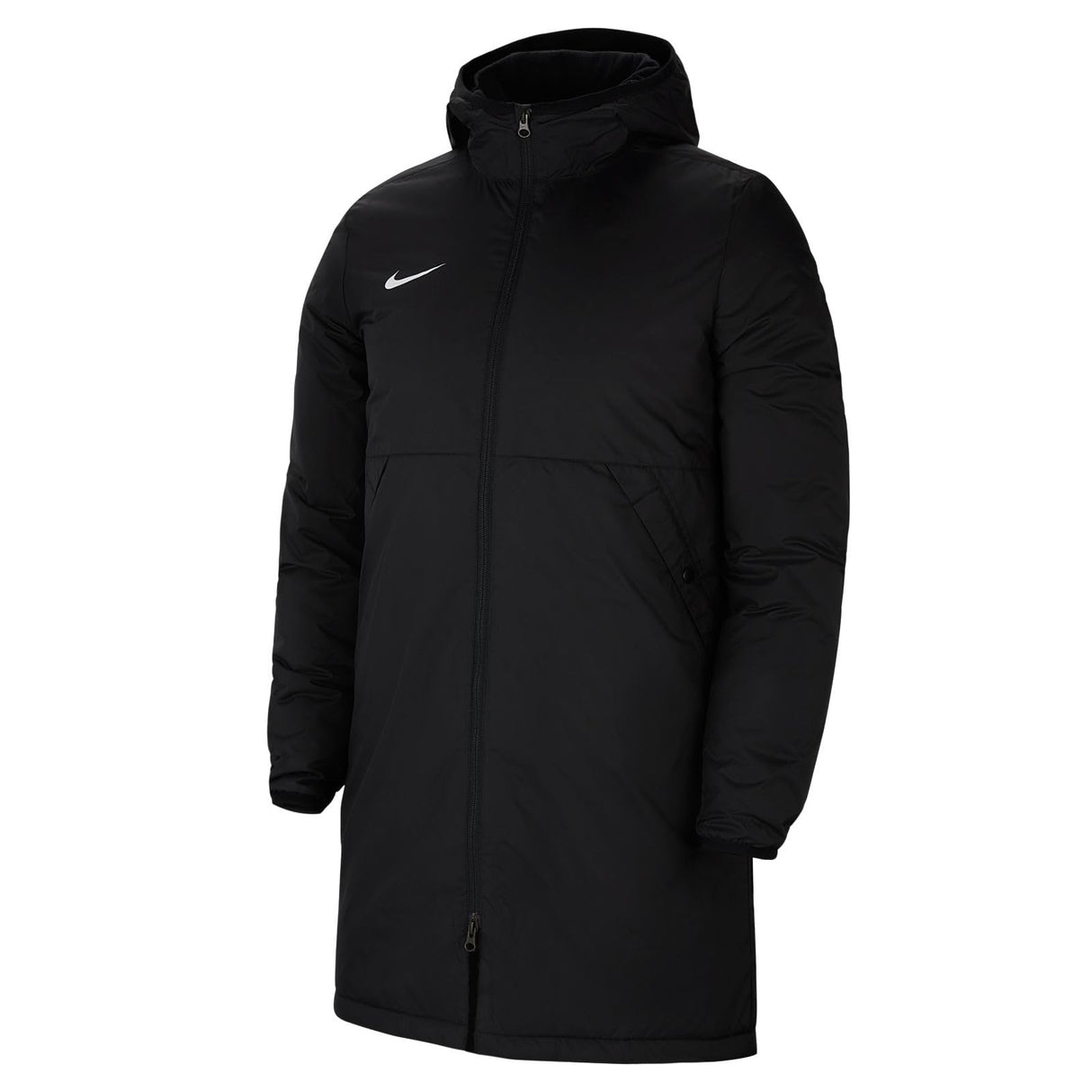 Nike Womens Jacket W Nk Syn Fl Rpl Park20 Sdf Jkt, Black/White, DC8036-010, M