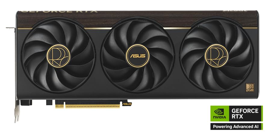 ASUS ProArt GeForce RTX 5080 16GB OC Edition GDDR7 Content Creation - Tarjeta gráfica (NVIDIA Blackwell, DLSS 4, Gaming, 2,5-Slot, PCIe 5.0, 1 USB-C, 1 HDMI 2.1b, 2 DisplayPort 2.1b, PROART-RTX5080