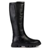Geox D Vilde, Botas Altas hasta la Rodilla, Negro, 39 EU