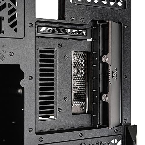 Cooler Master HAF 700 EVO Caja PC - Full Tower, Admite E-ATX, 5 Fans Preinstalados, Soportes de Radiador Giratorios, High-Airflow Cooling, Display LCD Real-Time, Aspas ARGB Edge-Lit