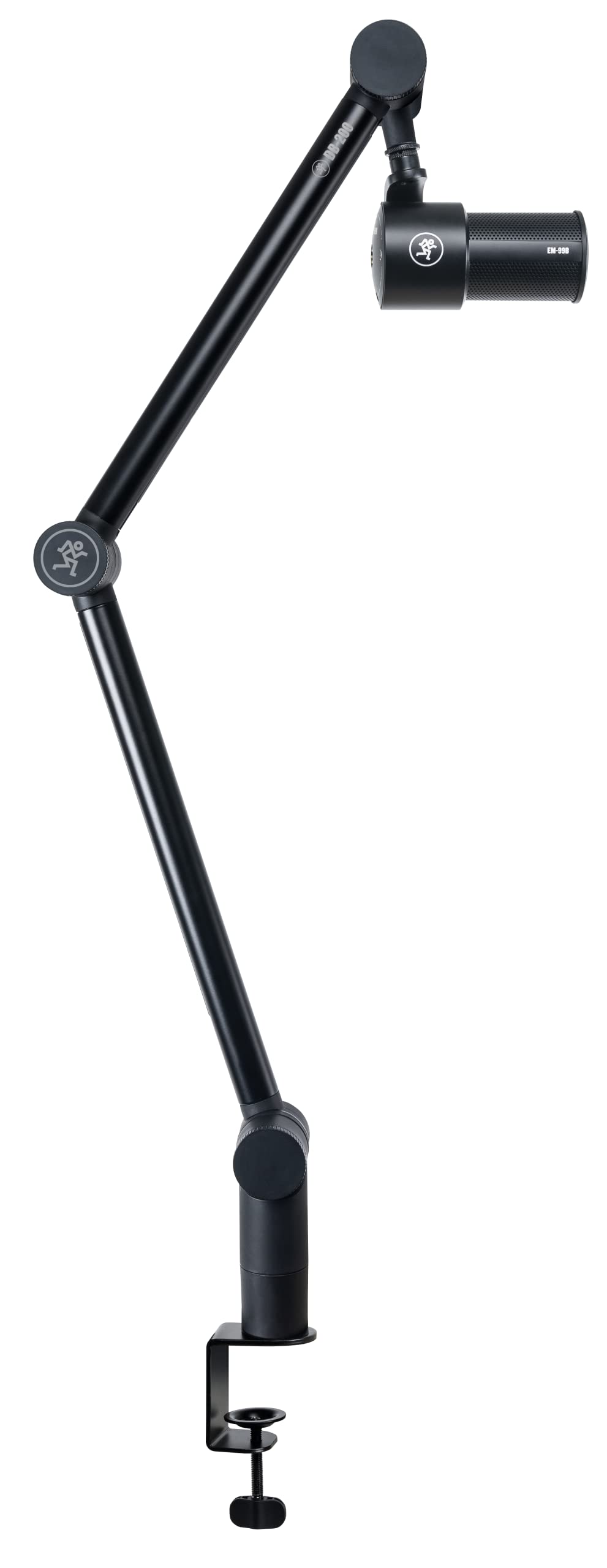 Mackie DB-200 brazo jirafa para microfonía profesional con soporte de sobremesa y ranuras integradas para la organización de cables