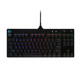 Logitech G Pro TKL Teclado Gaming Mecánico sin Teclado numérico, Teclas GX-Clicky Azules, RGB LIGHTSYNC, Diseño portátil para Esports, Cable Micro USB Desmontable, QWERTY Español, Negro