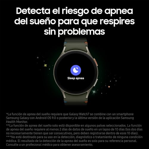 Samsung Galaxy Watch7 - LTE, Smartwatch 40mm, Control de Salud, Seguimiento Deportivo, Color Verde, Garantía 3 Años + 1 año Extra (Versión española)