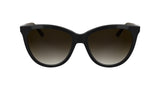 Calvin Klein Women's Sunglasses CK25508S - Black with Gradient Brown Lens