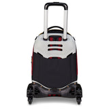 Seven AS Roma - Trolley escolar Jack de 3 ruedas, color negro, mochila con carro desmontable de 33 litros, para escuela primaria y secundaria, para niño, fútbol, Negro, Talla única, Casual