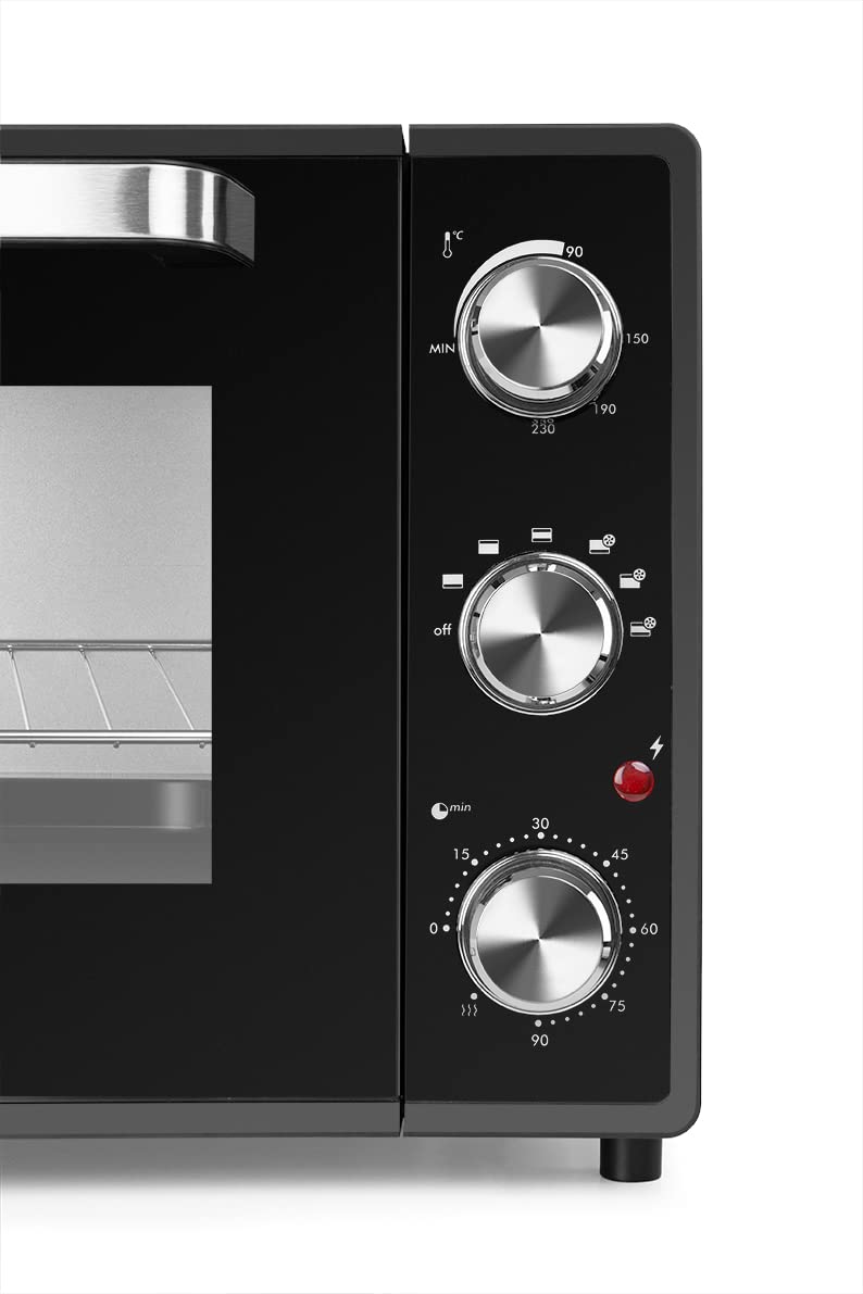 Orbegozo HOT 606 - Horno con convección, 6 posiciones de funcionamiento, 60 litros, luz interior, temporizador, termostato regulable, 2000 W