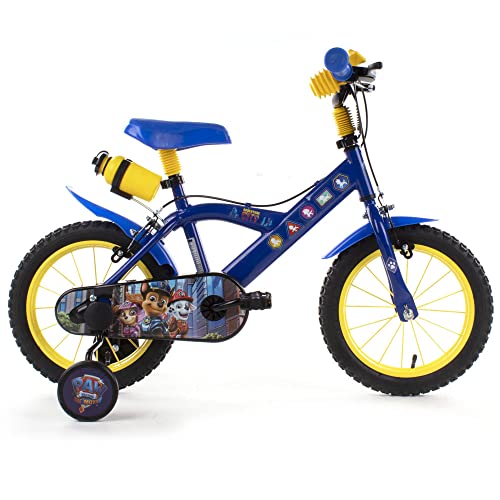 albri Bici Da Bambino Pollici Di Paw Patrol Bicicleta de niño de 14 Pulgadas de la Patrulla Canina, Adultos Unisex, Turquesa