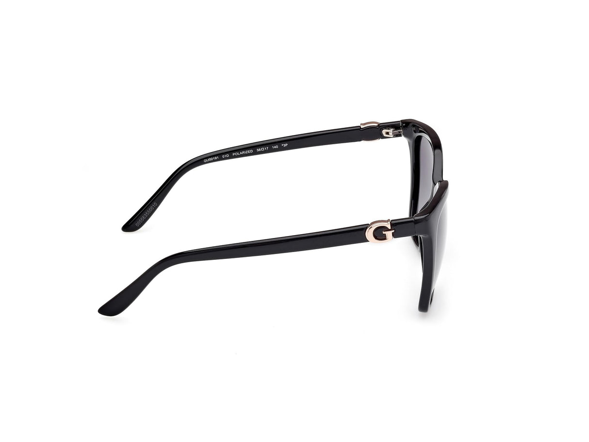 Guess Gu00191 Gafas, 01d Shiny Black, 56/16/140 para Mujer
