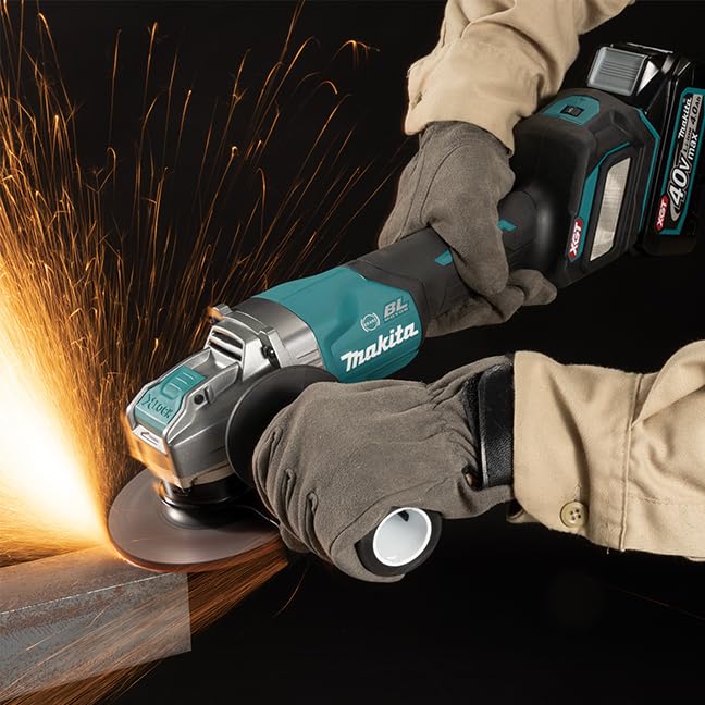 Makita GA044GZ - Amoladora angular sin escobillas de iones de litio XGT de 40 V, 125 mm, baterías y cargador no incluidos