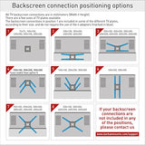 Barkan Soporte TV de Pared 102cm de Largo Inclinable y Giratorio, Articulado para Pantallas de 13-86 Pulgadas, Peso máximo 60Kg, Ultra Extensible, para LED OLED LCD, hasta VESA 600x400