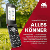 Emporia EmporiaTOUCHsmart 2 - Teléfono móvil Plegable con botón Grande