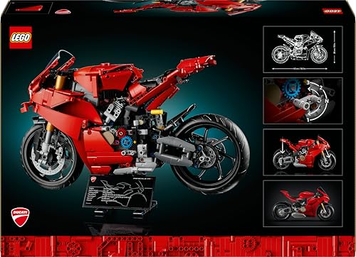 LEGO Technic Moto Ducati Panigale V4 S Maqueta para Construir para Adultos, Kit de Maquetas como Regalo para Pareja, Novios y Padres Fans de las Motos, Decoración Hogar y Oficina 42202