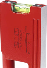 Hultafors 407001 Nivel de burbuja de aluminio "Libella 5,080.0 cm, color rojo