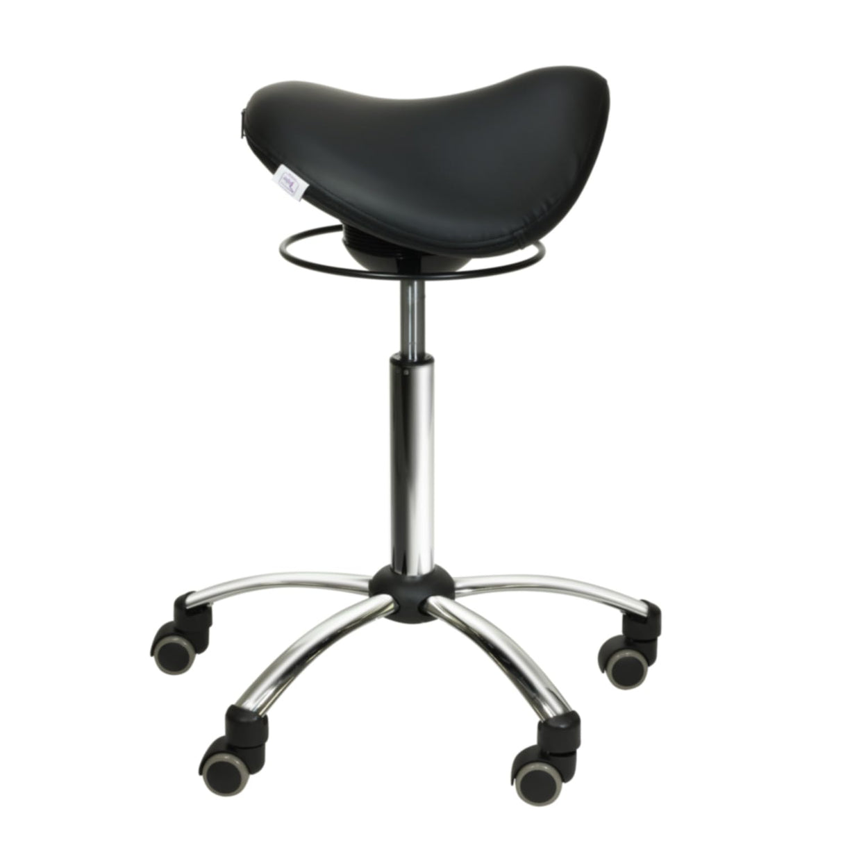 Silla de sillín Comfort con mecanismo de giro rosa
