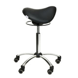Silla de sillín Comfort con mecanismo de giro rosa