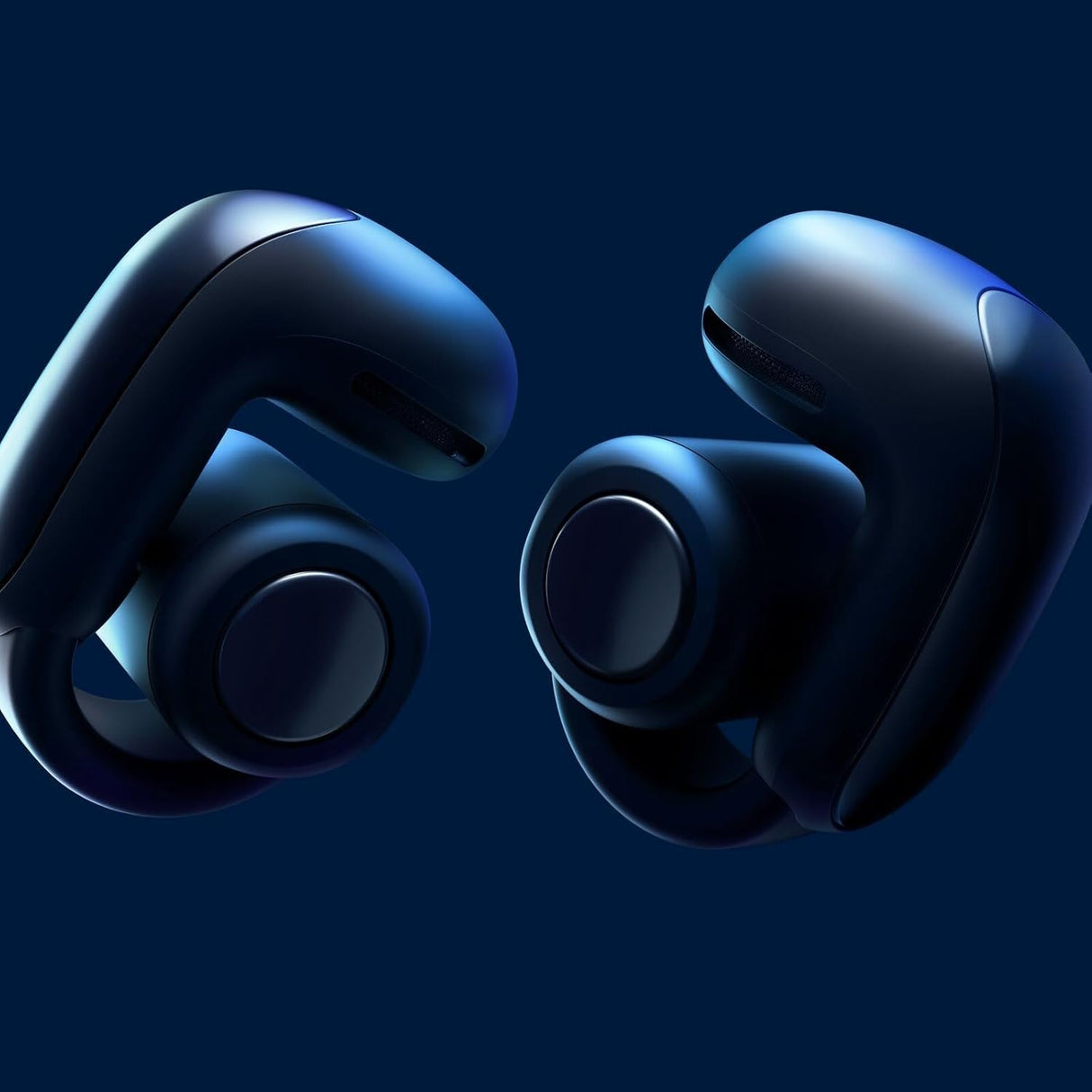 Bose Ultra Open Earbuds, Auriculares inalámbricos de botón de Alta Gama y fidelidad, Auriculares Bluetooth intraurales para Running, Diseño de Moda Abierto, hasta 48h de autonomía, Azul Lunar