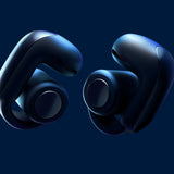 Bose Ultra Open Earbuds, Auriculares inalámbricos de botón de Alta Gama y fidelidad, Auriculares Bluetooth intraurales para Running, Diseño de Moda Abierto, hasta 48h de autonomía, Azul Lunar