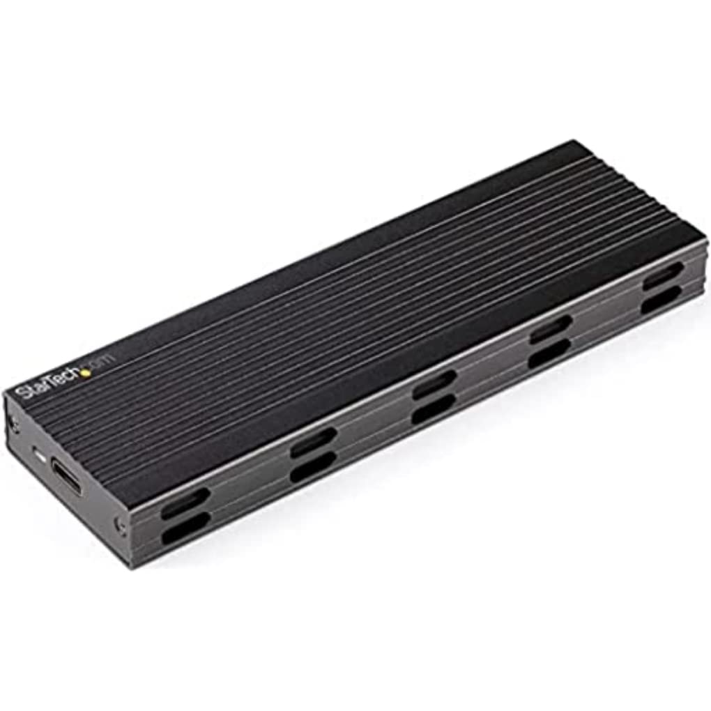 StarTech.com USB-C 10Gbps to M.2 NVMe or M.2 SATA SSD Enclosure -, W126322503 (M.2 SATA SSD Enclosure - Portable External M.2 PCIe/SATA NGFF SSD Aluminum Case - USB Type-C & USB-A)