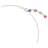 Swarovski Collar Gema, Tallas mixtas, Multicolor, Baño de rodio
