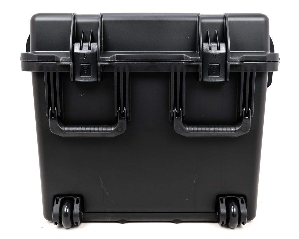 PELI Storm IM3075 Contenedor de Transporte Robusto con Ruedas para Equipos frágiles Profesionales, Resistente al Agua, 181L de Capacidad, Fabricado en EE.UU., con Espuma Personalizable, Color Negro