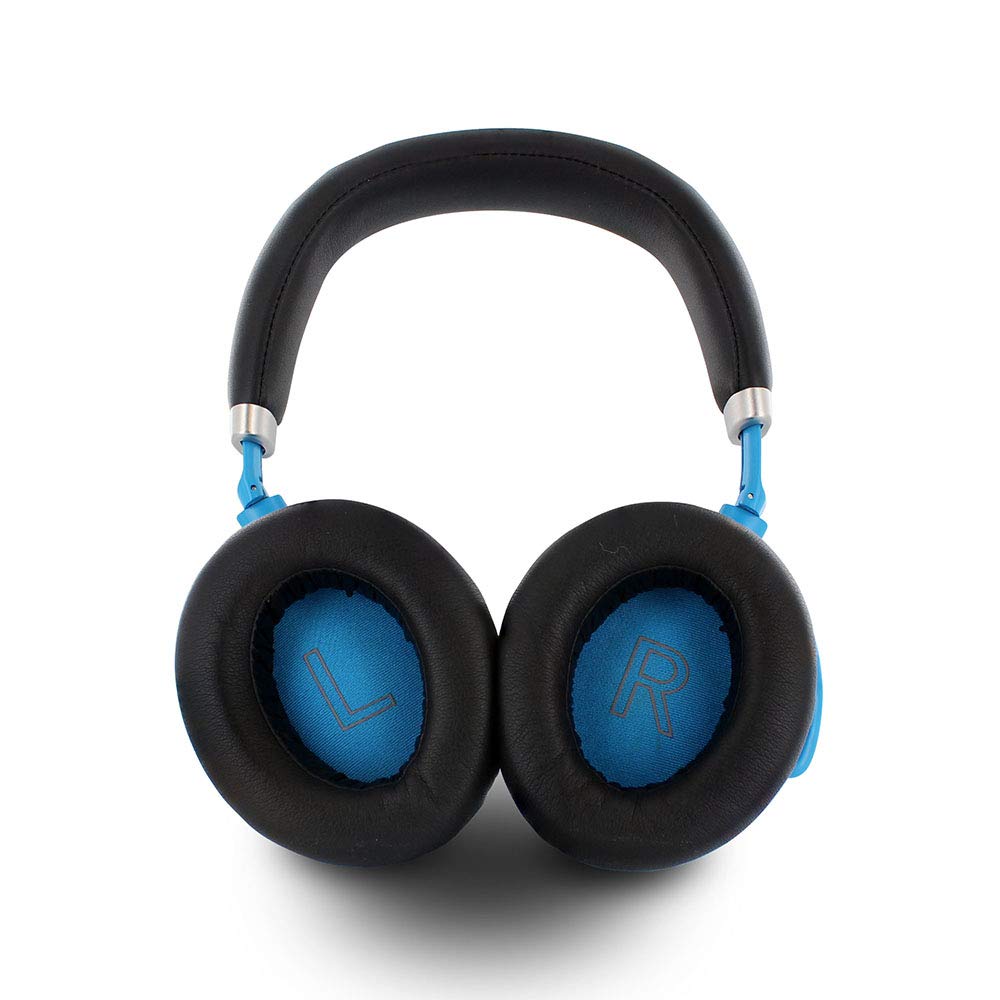Powerade 480189 ANC - Auriculares de Diadema con reducción de Ruido (Bluetooth apTX, Baja latencia y Manos Libres Integrado, autonomía de 24 Horas), Color Negro y Azul