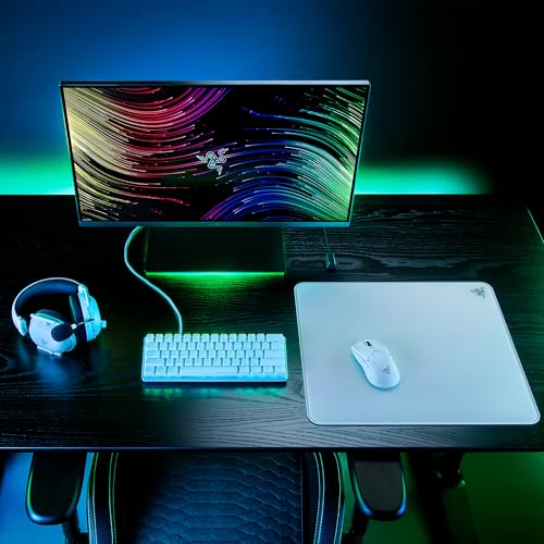 Razer Atlas Alfombrilla Gaming de Cristal Templado Blanca