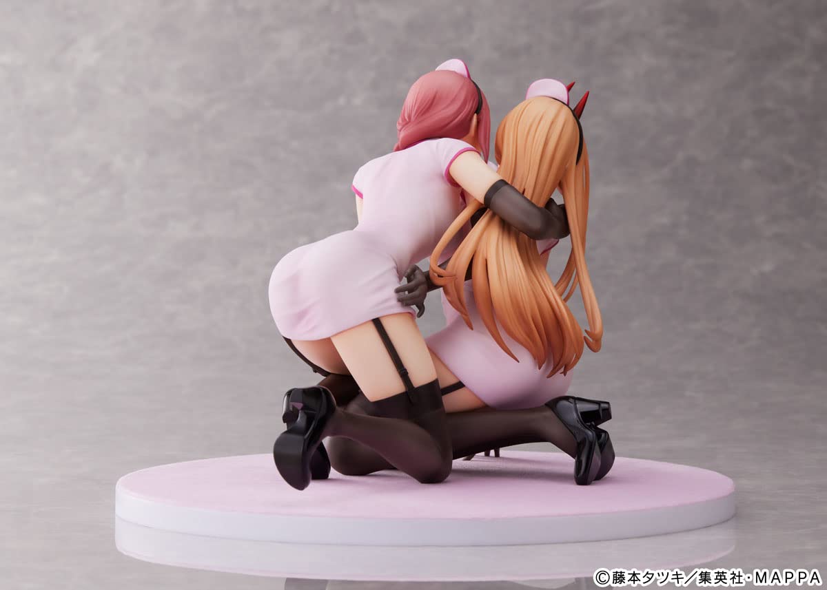 Chainsaw Man - Estatuilla de PVC 1/7 Power & Makima Nurse Ver. 14 cm