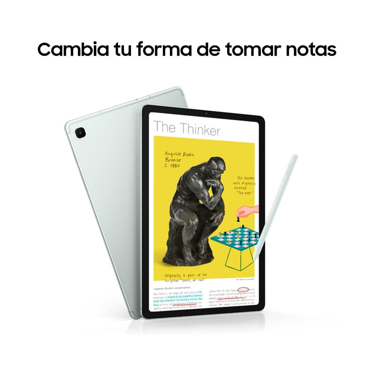 Samsung Galaxy Tab S6 Lite (2024), 128 GB, Tablet de 10.4”, Procesador Exynos 1280, 4 GB RAM, Wifi, Android 14, Gris - Versión española