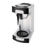 Buffalo CW305 - Cafetera con filtro, acero inoxidable/negro, capacidad de 1,7 L, 435 mm de altura, 205 mm de ancho, 205 mm de longitud