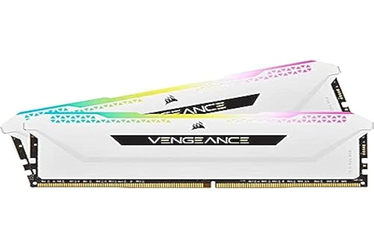 Corsair Memoria de escritorio VENGEANCE RGB PRO SL de 16 GB (2 x 8 GB) DDR4 3600 (PC4-28800) C18 de 1,35 V, blanco y negro
