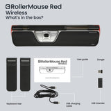 Contour RollerMouse Red, Inalámbrico - ratón ergonómico - Bluetooth - USB-C.
