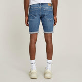 G-STAR 3301 Slim Denim Shorts Pantalones Cortos, Azul (Faded Summer Sky D10481-d634-h096), 33 Hombre