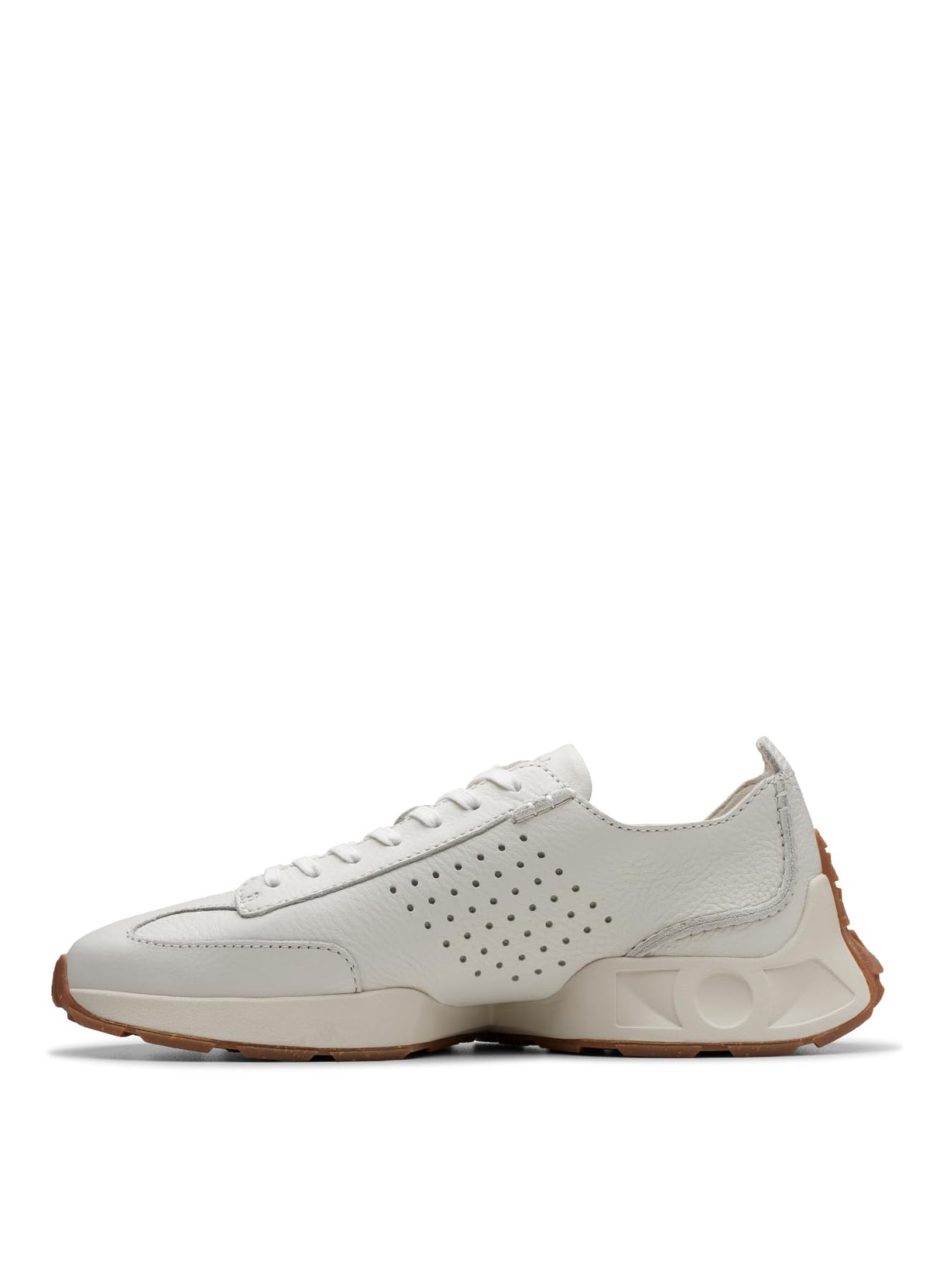 Clarks 261729267, Zapatos de Cordones Hombre, White Leather, 44.5 EU