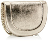 Pinko Love Round Click Classic Borla Crinckle Laminada, Bolsa para Mujer, Zzfb_Plata-Block Color